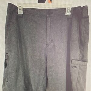 Gray Flat Front Men's Shorts